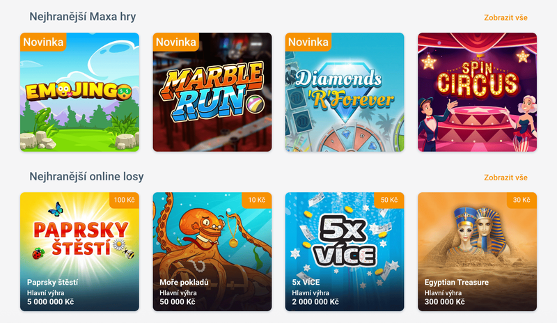 Nejlepší hry v Maxa Casino pro rok 2026